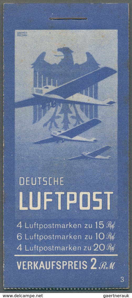 18226 Deutsches Reich - Markenheftchen: 1931, Flugpost Markenheftchen, Deckel Min. Gebräunt, Mi. Für H - B - Markenheftchen