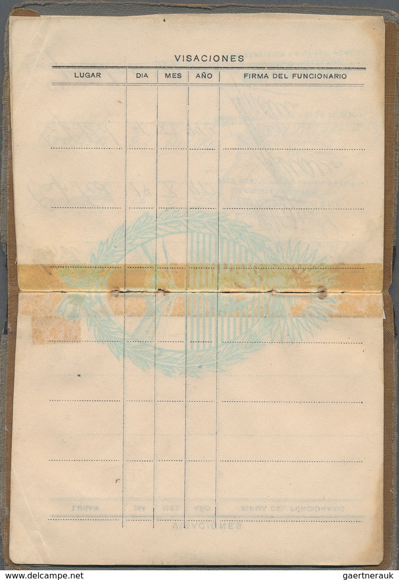 18378 Deutsches Reich - Besonderheiten: 1939/1943: Interniertenausweis der Republik Argentinen vom 29.12.1