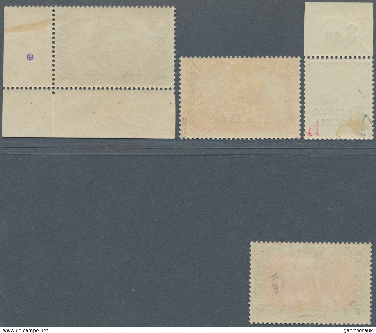 18469 Deutsche Post In Marokko: 1903, Freinmarken Mit "fettem" Aufdruck, 5 C., 1 P. 25 C., 2 P. 50 C. Und - Morocco (offices)