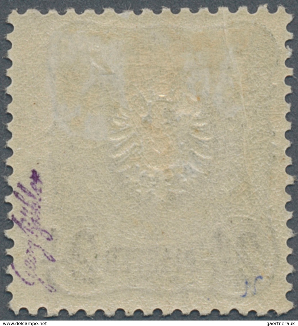 18508 Deutsche Post In Der Türkei: 1884: 2 1/2 Piaster, Adler/Pfennig, Breite Marke, Sehr Selten, Signiert - Deutsche Post In Der Türkei