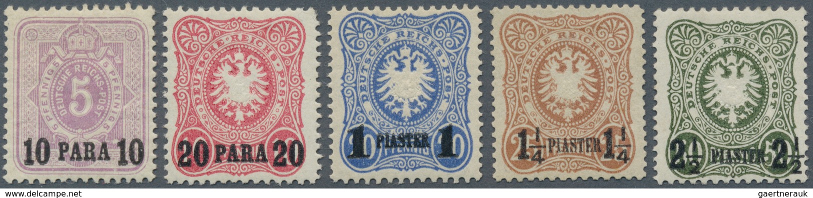 18509 Deutsche Post In Der Türkei: 1891, Der Komplette Nachdruck-Satz Sauber Ungebraucht, Originalgummi Mi - Deutsche Post In Der Türkei