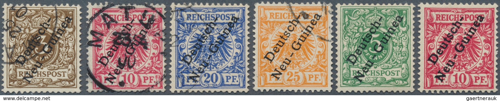 18572 Deutsch-Neuguinea: 1897. Lot Von Insgesamt 6 Werten, Davon Gestempelt Mi.-Nrn 1b, 3b, 4, 5a Sowie Un - German New Guinea