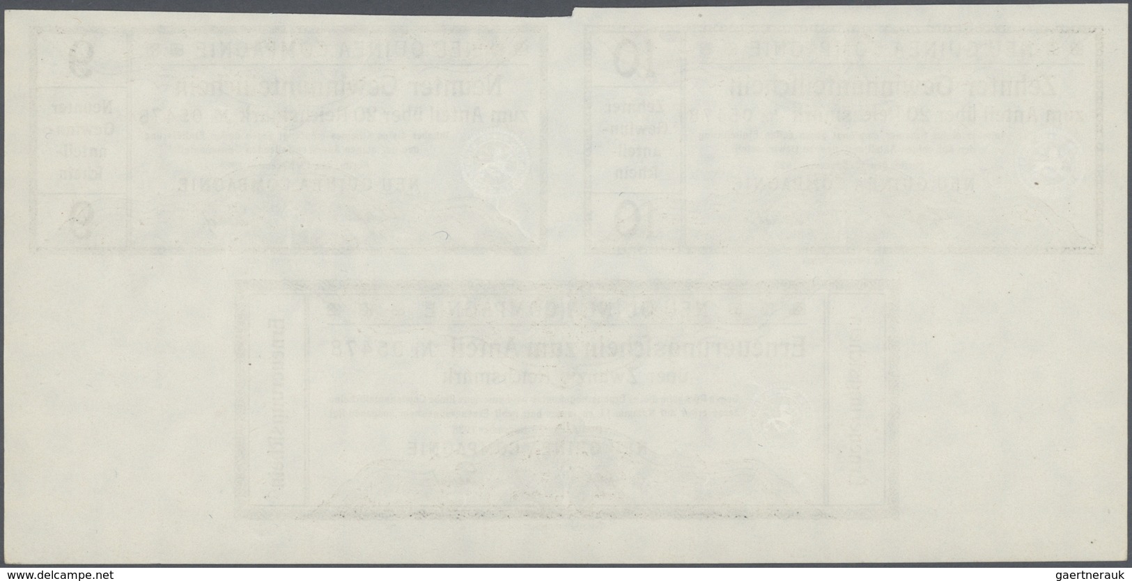 18579 Deutsch-Neuguinea - Besonderheiten: 1914: Neu Guinea Compagnie, Berlin. Gründer-Anteilschein 500 M M - German New Guinea