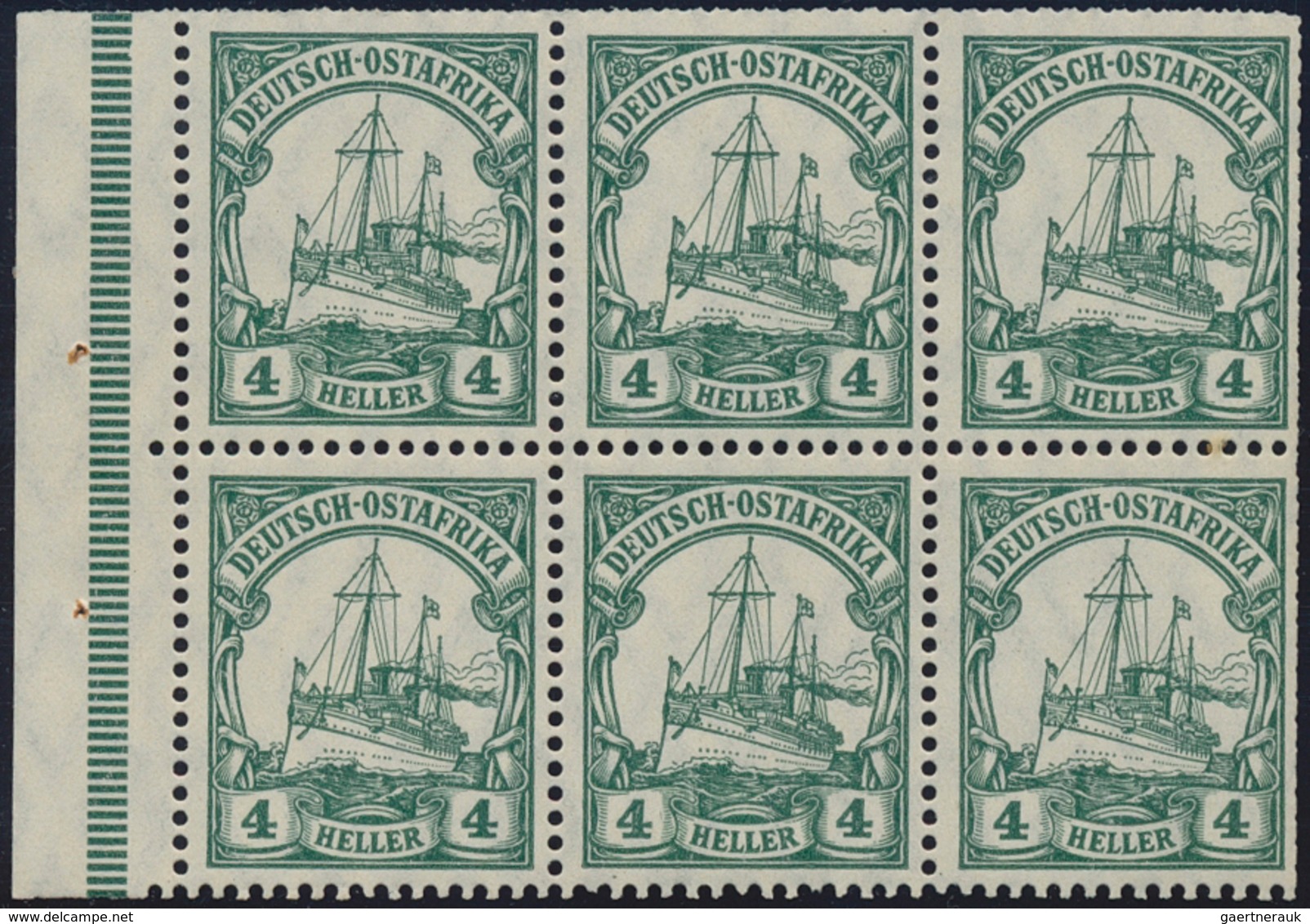 18599 Deutsch-Ostafrika - Markenheftchen: 1913, 1 R.60 H. Kaiseryacht-Markenheftchen Heftchenblätter: Nr.