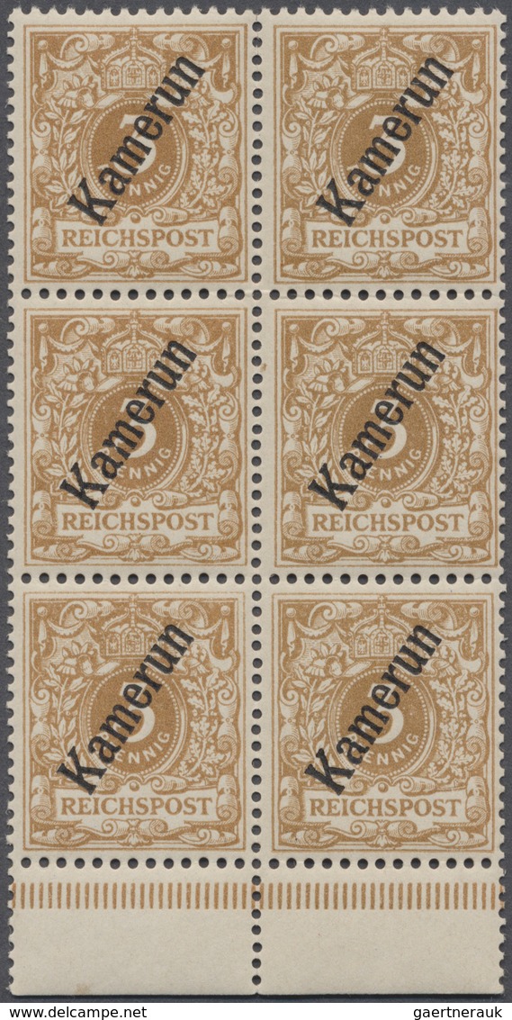 18664 Deutsche Kolonien - Kamerun: 1898, 3 Pfg. Aufdruck In Der Guten Farbe HELLOCKER Im Postfrischen, Sen - Kamerun