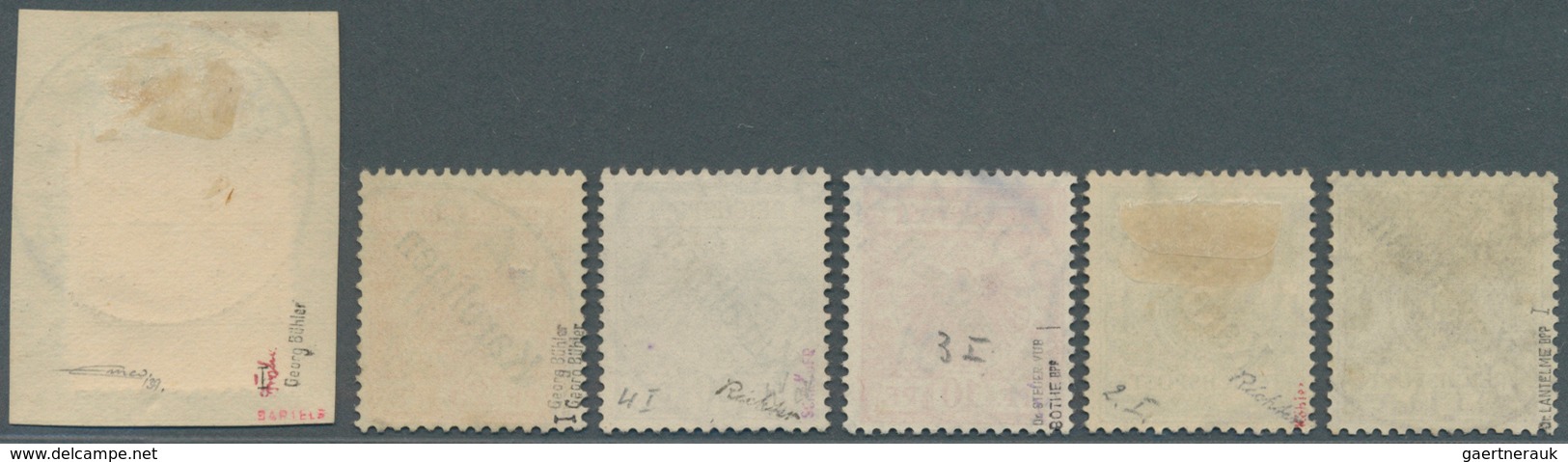 18684 Deutsche Kolonien - Karolinen: 1899, 3Pfg. - 50Pfg. Freimarken Mit Diagonalem Aufdruck, Kompletter G - Caroline Islands