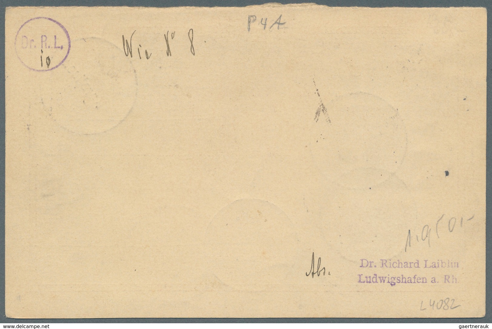 18698 Deutsche Kolonien - Karolinen - Ganzsachen: 1902, 10 Pf. Ganzsachenkarte, Antwortteil, Mit Zfr 5 Pf. - Caroline Islands