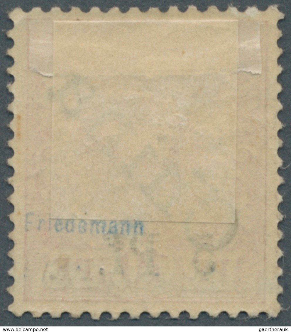 18711 Deutsche Kolonien - Kiautschou: 1900, Zweites Tsingtau-Provisorium 5 Pf. Auf 10 Pf. (alte Wertangabe - Kiautschou