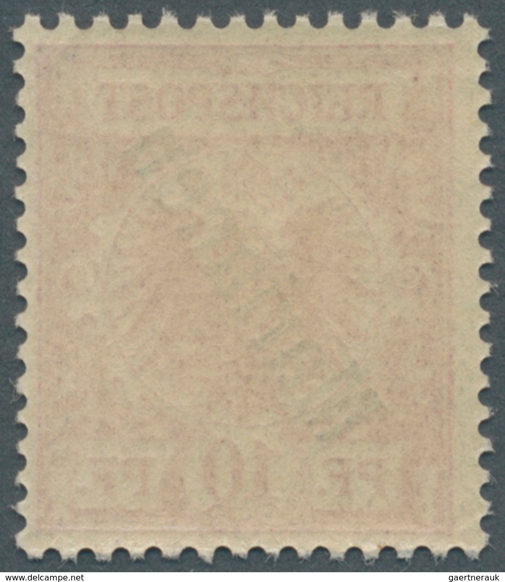 18741 Deutsche Kolonien - Marianen: 1900. 10 Pf Adler, Steiler Aufruck, Lilarot, Postfrisch. Befund Jäschk - Mariana Islands