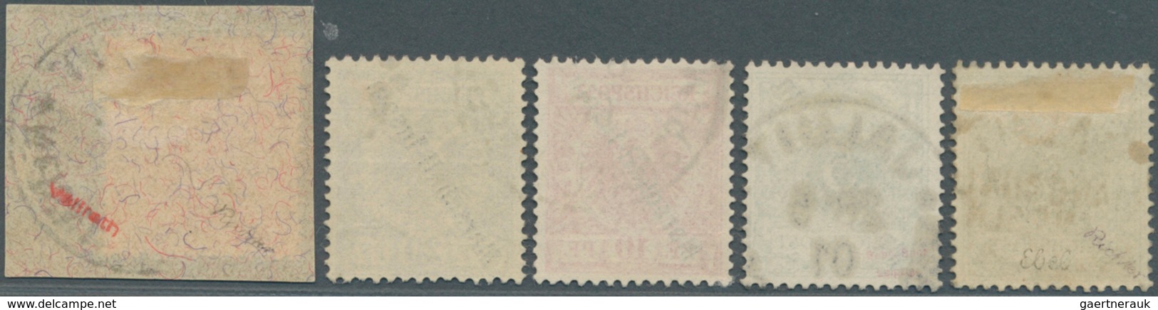 18764 Deutsche Kolonien - Marshall-Inseln: 1899, 3Pfg. - 25Pfg. Berliner Ausgabe, Gestempelt (JALUIT Stemp - Marshall Islands