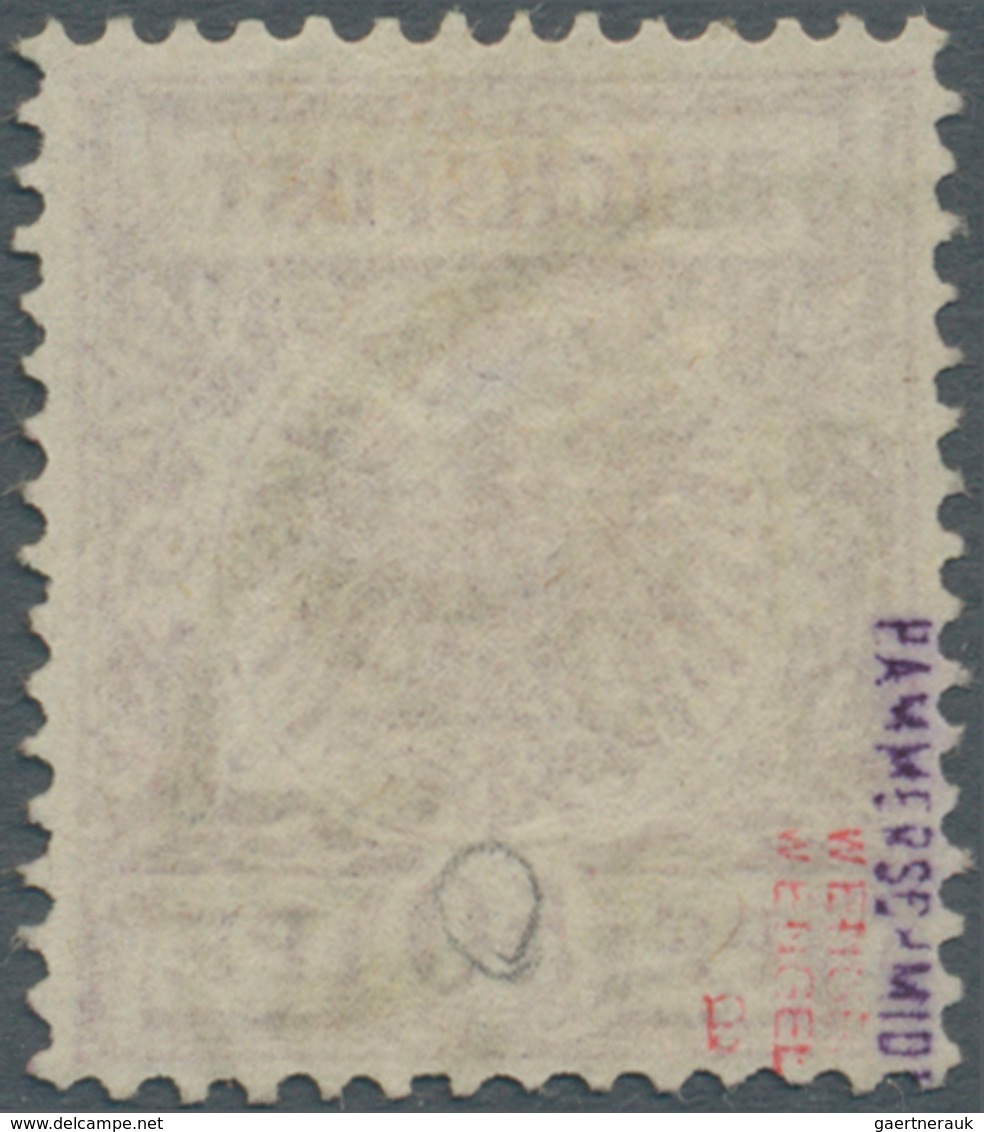 18794 Deutsche Kolonien - Samoa - Vorläufer: 1886/1890 (ca): 50 Pf. Bräunlichrot, Farbfrisches Kabinettstü - Samoa