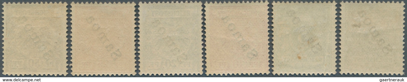 18796 Deutsche Kolonien - Samoa: 1900, 3 Pf. Bis 50 Pf. Mit Aufdruck ''SAMOA'', Kpl. Ungebrauchter Satz Mit - Samoa