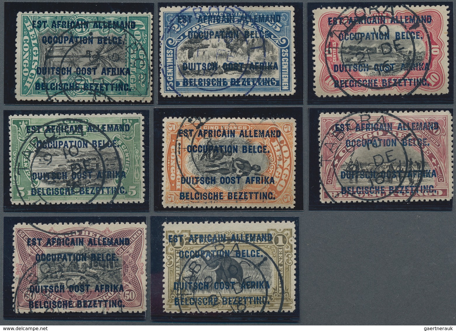 18849 Deutsche Kolonien - Witu-Schutzgebiet: 1899, 3 P., 2 P., 1/2 Rupie Und 1 Rupie Ungebraucht Ohne Gumm - Other & Unclassified