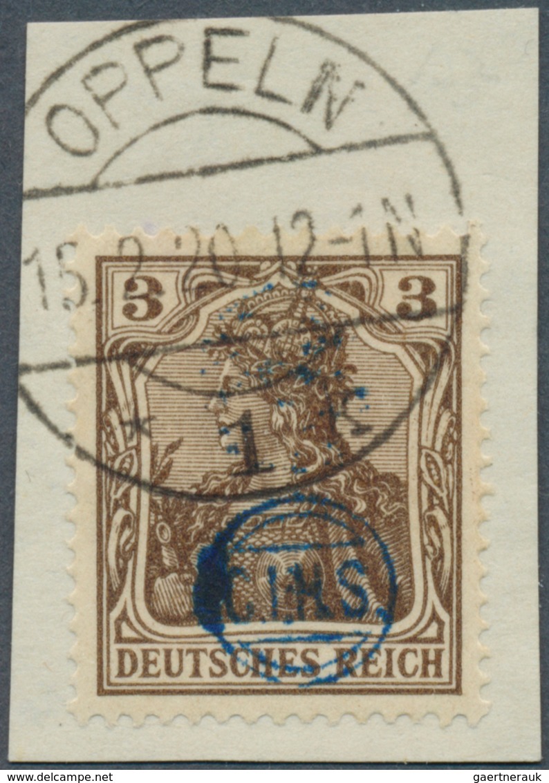 18904 Deutsche Abstimmungsgebiete: Oberschlesien - Französische Besatzung: 1920, 3 Pf Germania, Sogenannte - Other & Unclassified