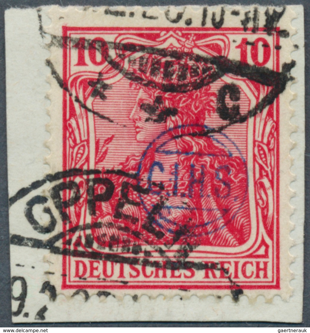 18910 Deutsche Abstimmungsgebiete: Oberschlesien - Französische Besatzung: 1920, 10 Pf Germania, Sogenannt - Other & Unclassified