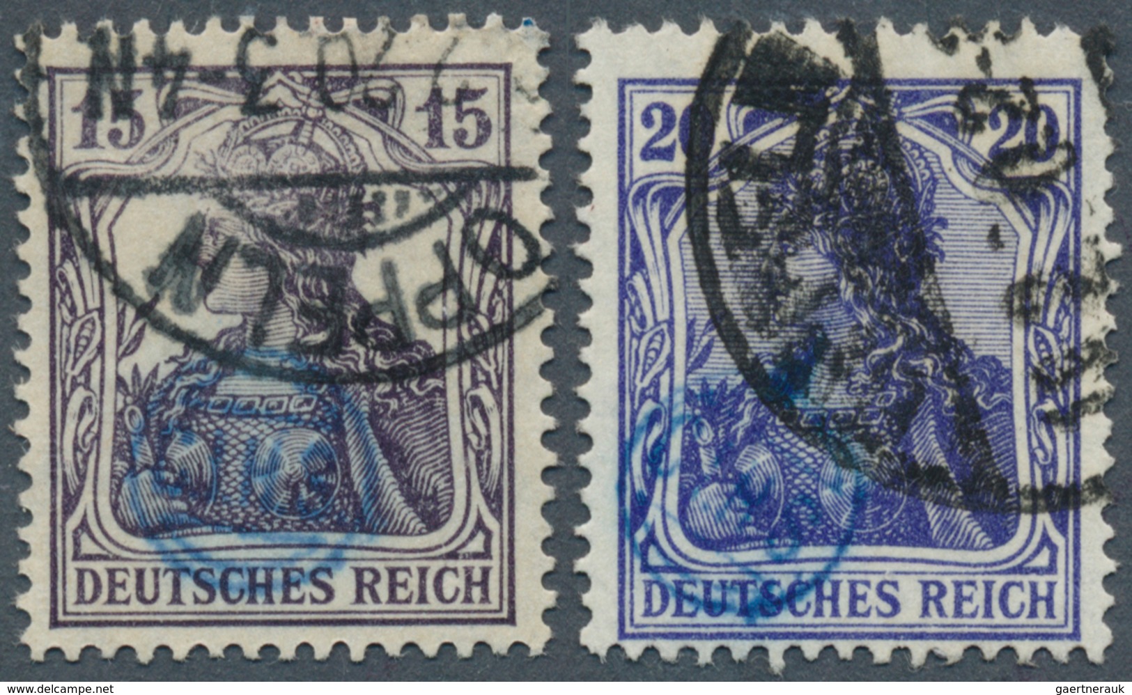 18911 Deutsche Abstimmungsgebiete: Oberschlesien - Französische Besatzung: 1920, 15 Pf Schwarzviolett, Sog - Other & Unclassified
