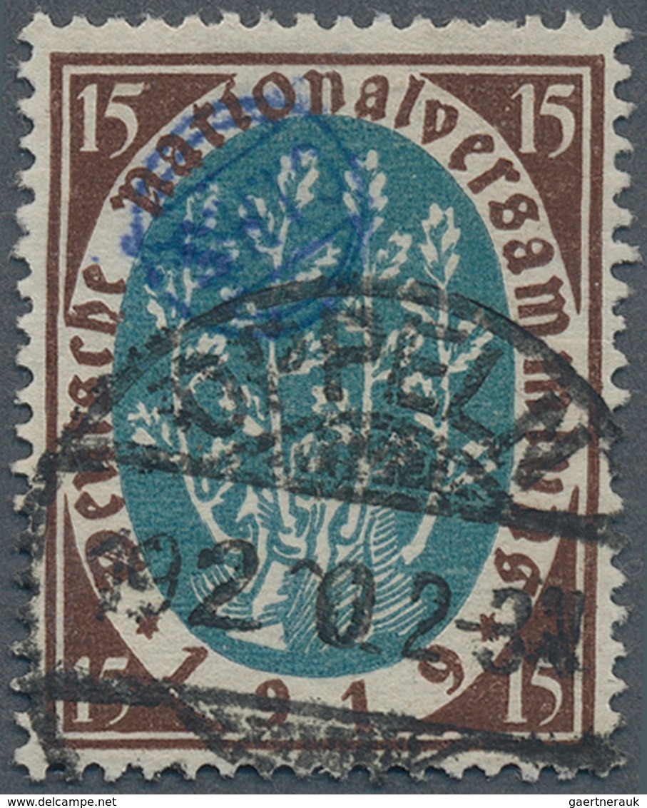 18917 Deutsche Abstimmungsgebiete: Oberschlesien - Französische Besatzung: 1920, 15 Pf Nationalversammlung - Other & Unclassified