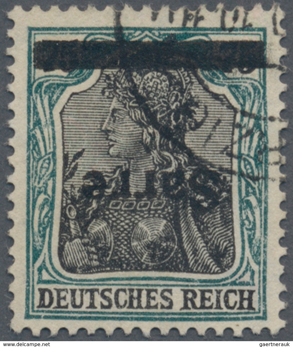 18932 Deutsche Abstimmungsgebiete: Saargebiet: 1920, Germania 75 Pf. Sarre Mit Kopfstehendem Aufdruck, Sau - Other & Unclassified