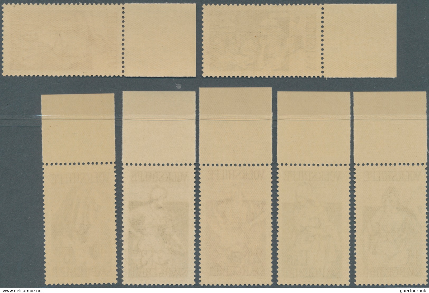 19022 Deutsche Abstimmungsgebiete: Saargebiet: 1934, Volkshilfe Im Postfrischen Luxusoberrandsatz (ME 280, - Other & Unclassified