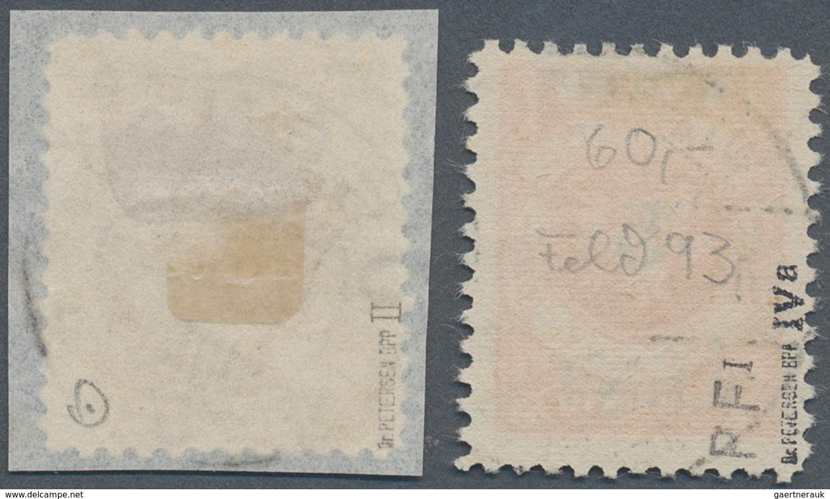 19144 Memel: 1923, Freimarken Von Memel Mit Aufdruck, 5 C. Auf 100 M Mit PLATTENFEHLER "linker Zierbalken - Klaipeda 1923