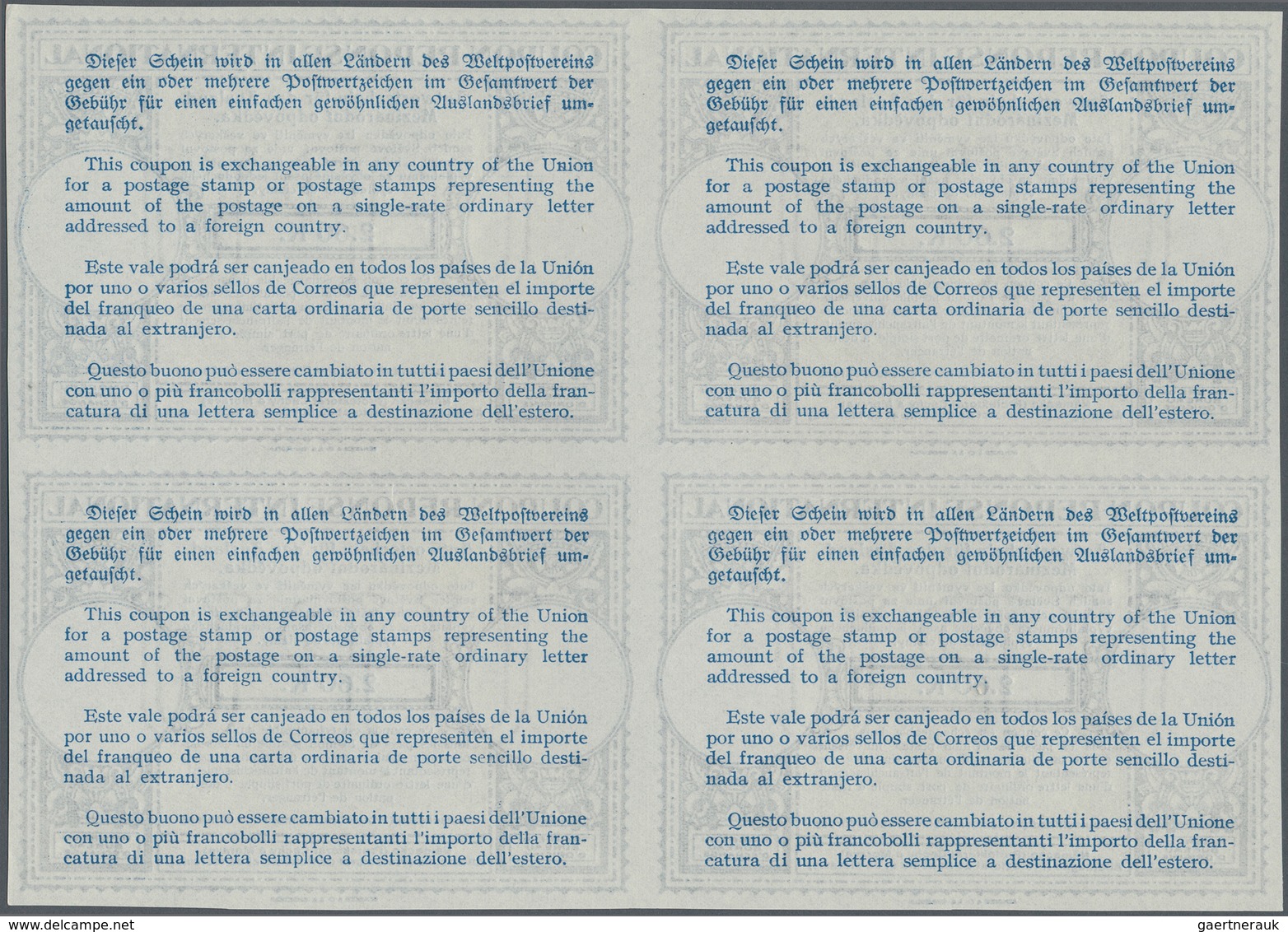 19341 Dt. Besetzung II WK - Böhmen Und Mähren - Ganzsachen: 1940, Juni. Internationaler Antwortschein "2.6 - Occupation 1938-45