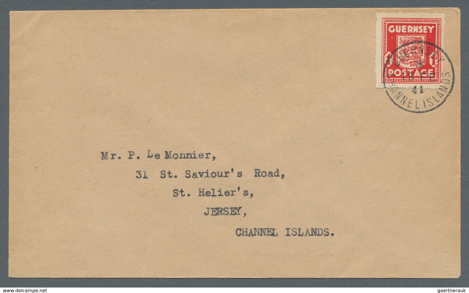 19439 Dt. Besetzung II WK - Guernsey: 1941, Angegebene Mi. Nr. Je Mit Ersttagstempel Auf Tadellosen FDC (e - Occupation 1938-45