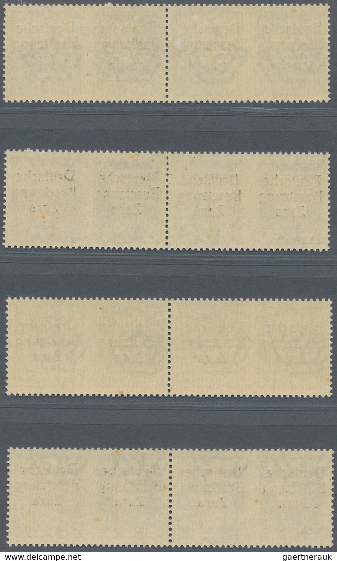 19549 Dt. Besetzung II WK - Zara: 1943, 50 C Blauviolett In 4 Waager. 4er-Streifen Mit Den Typen I/I/II/II - Besetzungen 1938-45