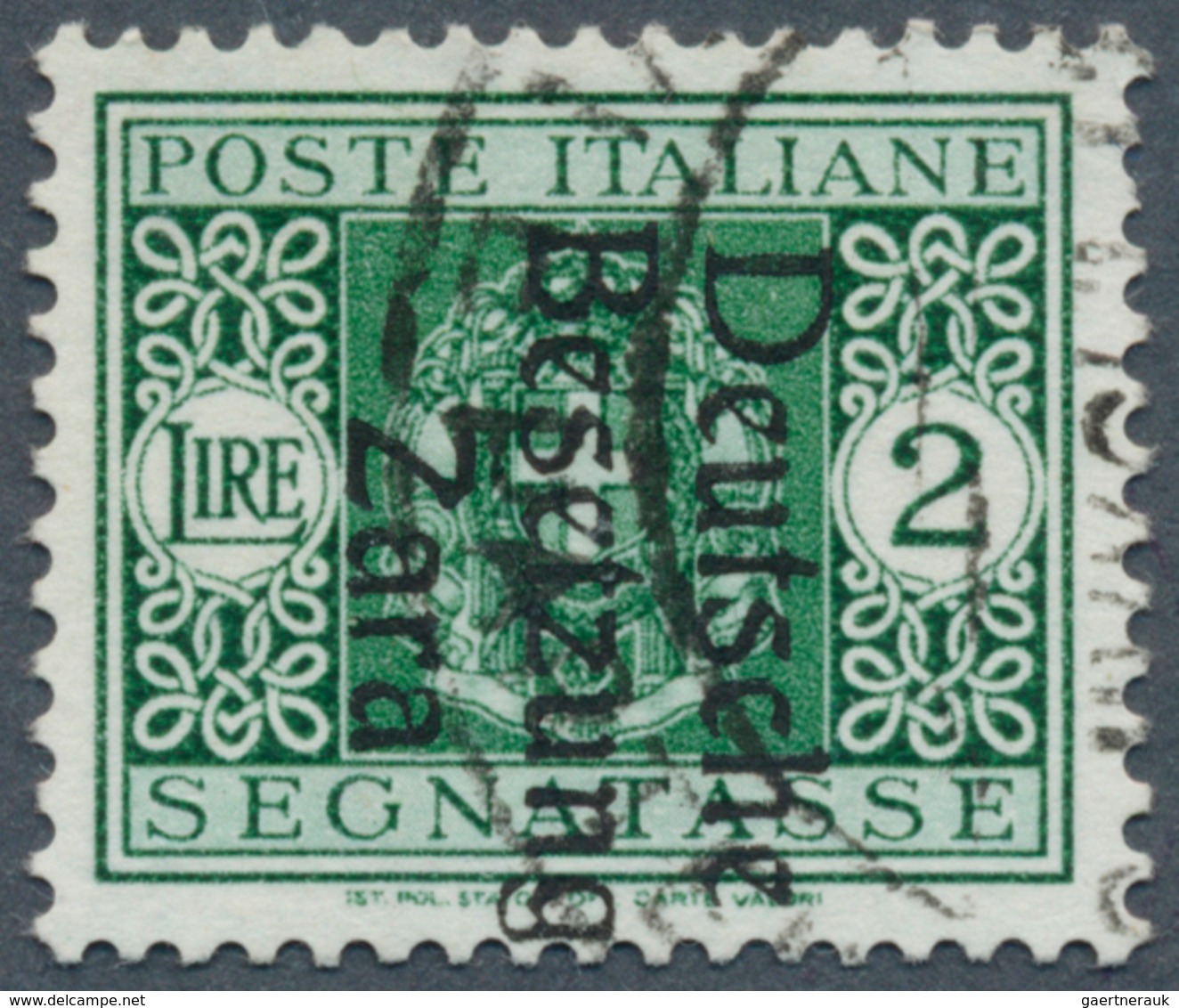 19570 Dt. Besetzung II WK - Zara - Portomarken: 1943, 2 L. Portomarke Mit Aufdruck In Type II Und Wasserze - Occupation 1938-45