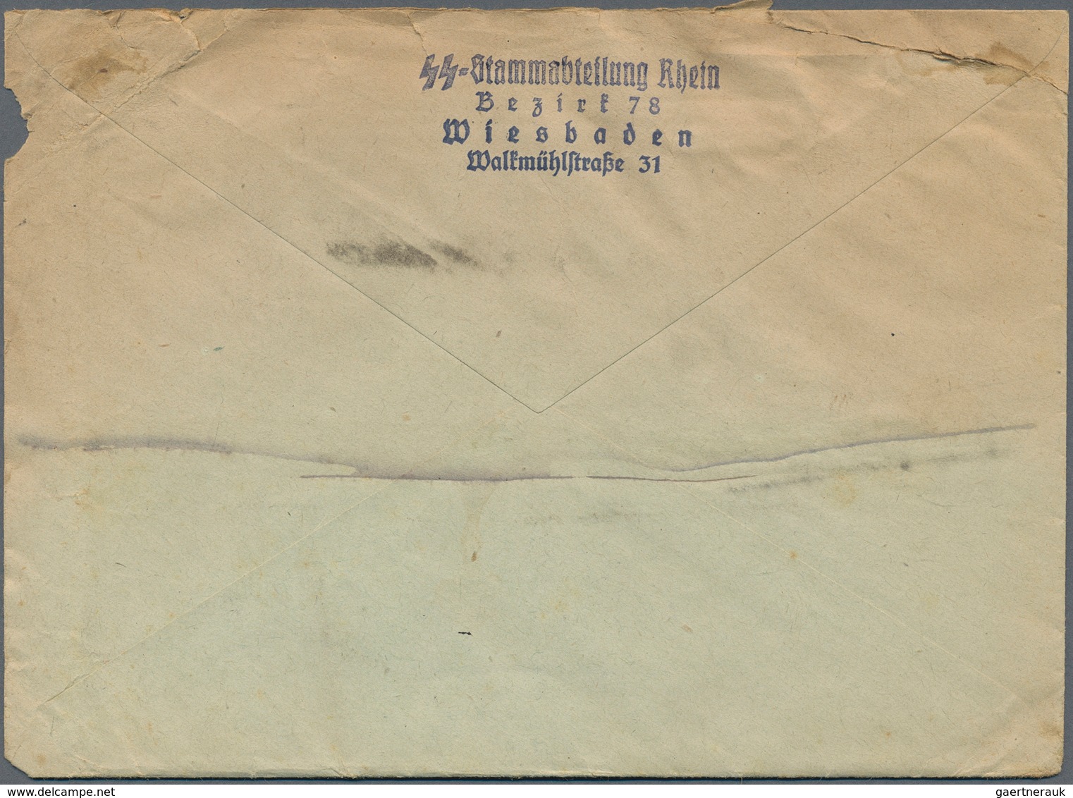 19609 Feldpost 2. Weltkrieg: 1940/1942, SS-Feldpost-Ansichtskarte Mit Nachgebühr Aus Dachau Via Kreuth/Teg - Other & Unclassified