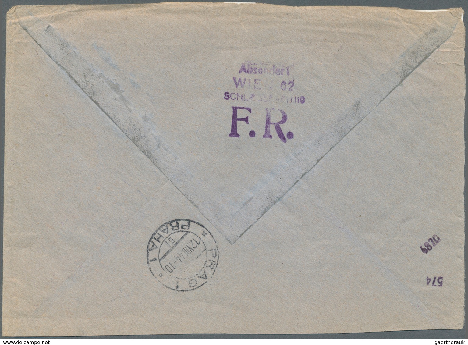 19630 Feldpost 2. Weltkrieg: 1944: SS-Luftfeldpostbrief An Kirilowitsch Attila, SS Freiwilliger , Prag, Rü - Other & Unclassified