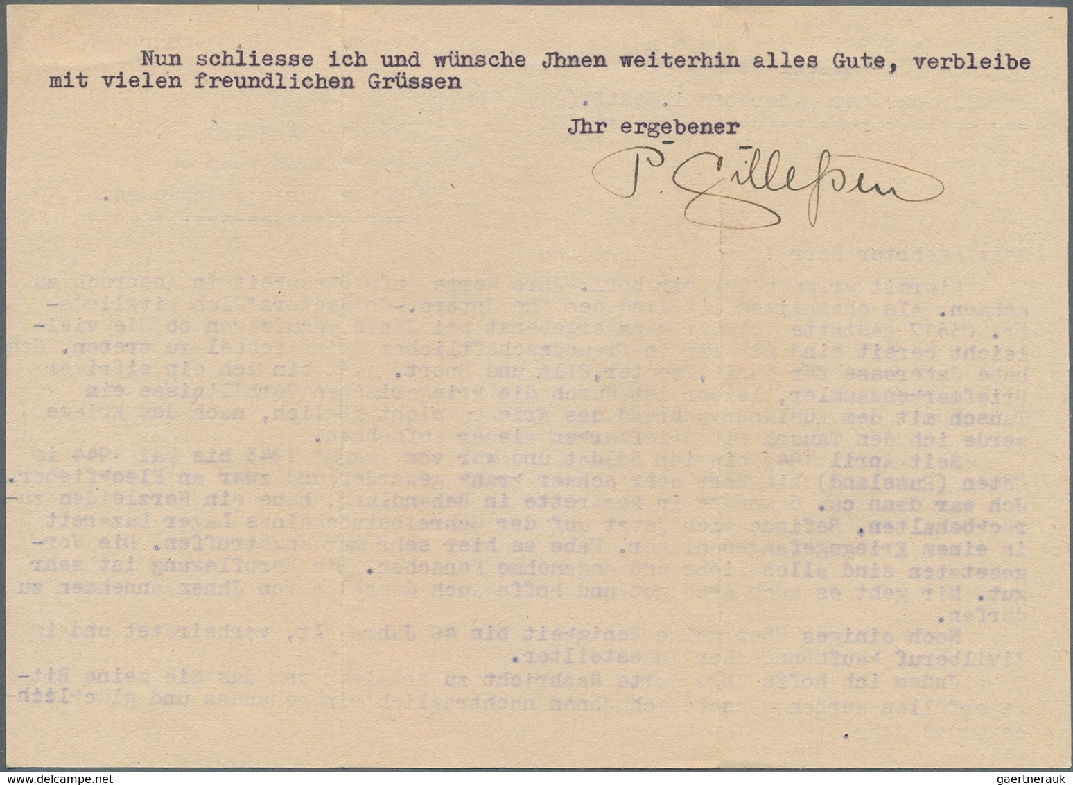 19631 Feldpost 2. Weltkrieg: 1945 (20.1.), Gebührenfreier FP-Brief (mit Brieftext) Mit Stempel PADERBORN ( - Other & Unclassified