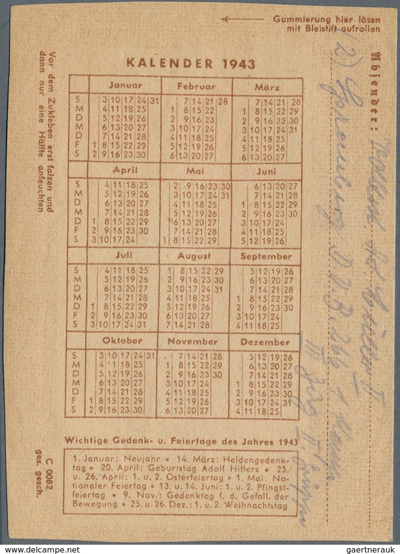 19645 Feldpost 2. Weltkrieg: 1945 (31.3.), FP-Faltbrief Eines Volkssturmmannes Aus SPREMBERG/NIEDERLAUSITZ - Other & Unclassified