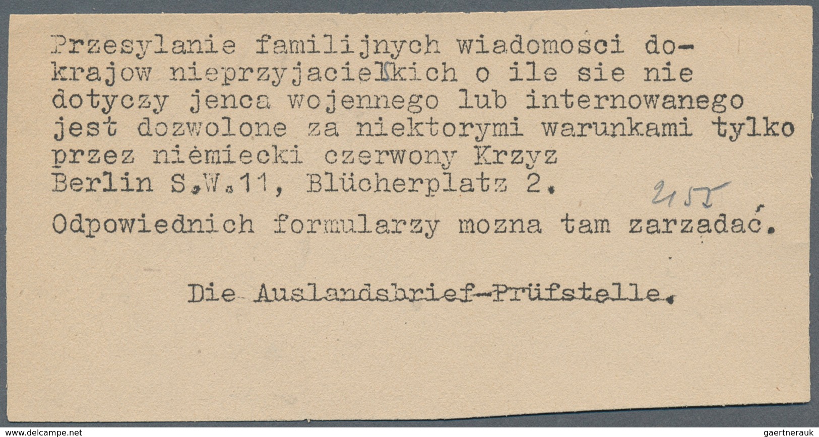 19652 Zensurpost: 1942, Frankierter R-Brief Aus "WARSCHAU 6.II." Mit Vorder- Und Rückseitig Zwei Verschied - Other & Unclassified