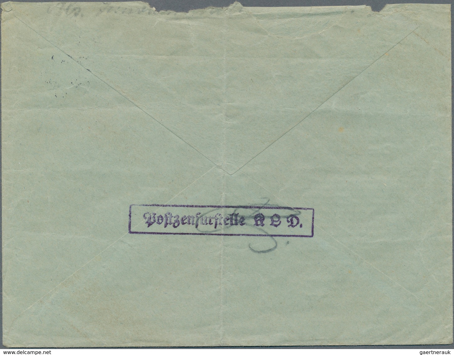 19673 KZ-Post: 1935 (7.3.), 2 X 6 Pfg. "Saarabstimmung" Mit Stempel DACHAU 2 Auf Grünem Vordruck-Briefcouv - Covers & Documents