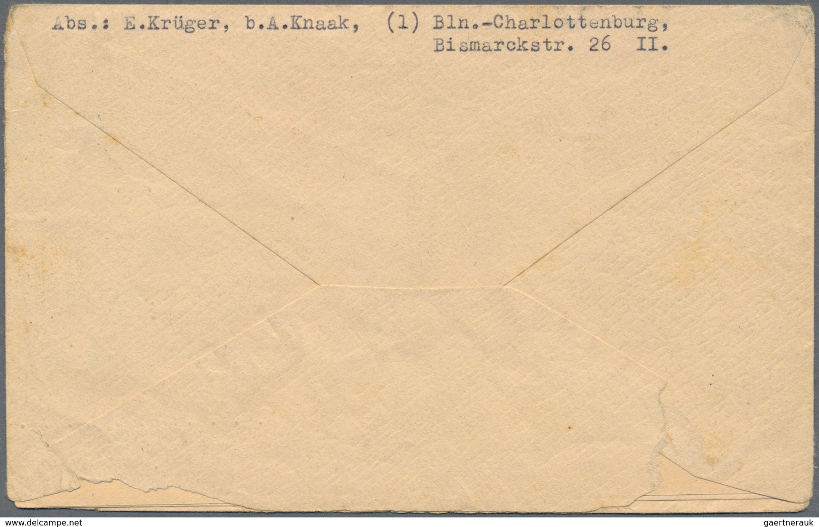 19693 KZ-Post: 1944 (11.10.), Frankierter Brief Aus Berlin An Einen Oberscharführer Der SA-Standarte 1 Nac - Covers & Documents