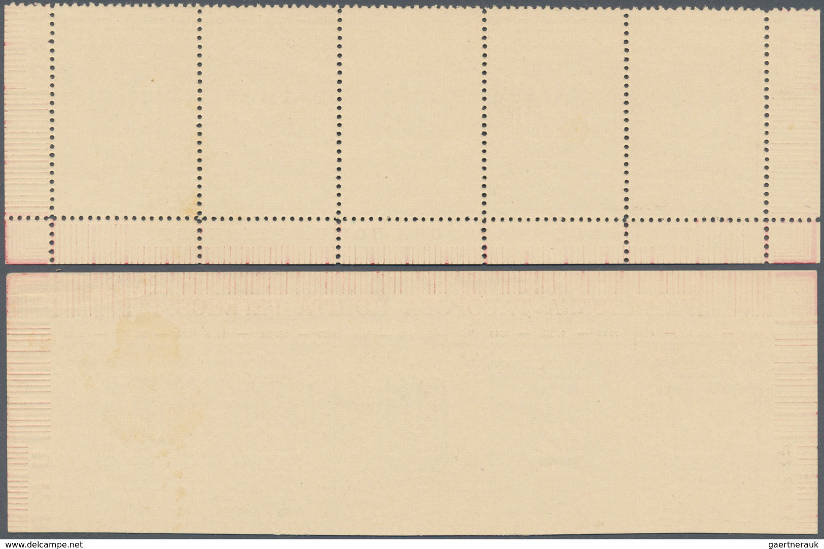 19698 Lagerpost: Regensburg: 1948, 3 M. Ukr.-Wappen Im Waagerechten 5er-Streifen Mit Rändern Als Blockausg - Other & Unclassified