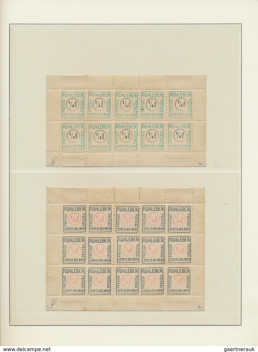 19699 Lagerpost: Ruhleben: 1916/17, 1/4d - 3d, 16 Werte Kleinbogensatz, Augenscheinlich Kompletter Satz Al - Autres & Non Classés