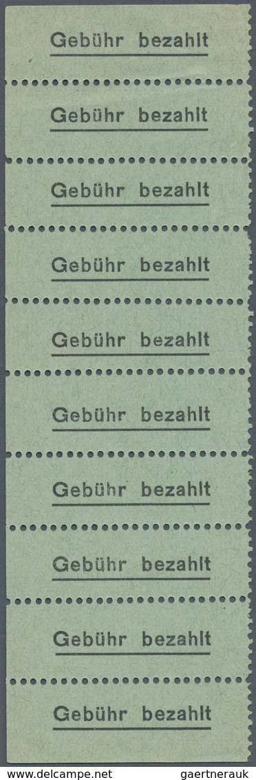 19704 Deutsche Lokalausgaben Ab 1945: ELLINGEN, 1945: Gebührenzettel UNGEBRAUCHT Im Senkrechten 10er-Strei - Other & Unclassified