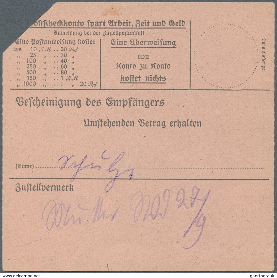 19730 Deutsche Lokalausgaben Ab 1945: 1945, GROSSRÄSCHEN, 20 Pfg. Freimarke September 1945 Als EF Auf Port - Sonstige & Ohne Zuordnung