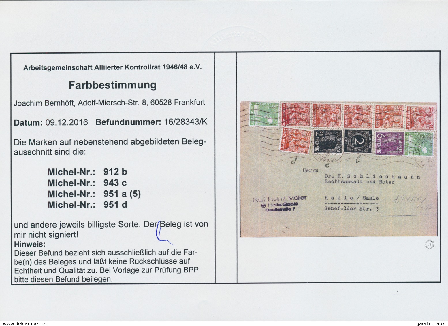 19791 Alliierte Besetzung - Gemeinschaftsausgaben: 1947, 24 Pf. Lebhaftbraunorange, Seltene Farbe. Prachts - Sonstige & Ohne Zuordnung