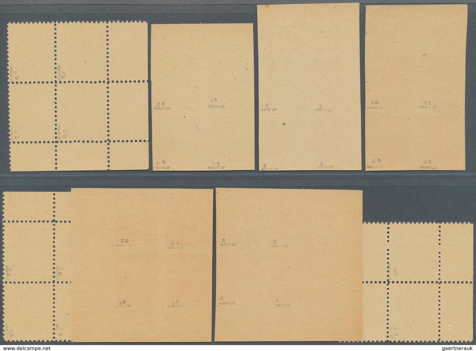 19841 Sowjetische Zone - Mecklenburg-Vorpommern: 1946, 3 Pfg. - 12 Pfg. Sog. Abschiedsserie Auf Kreidepapi - Other & Unclassified