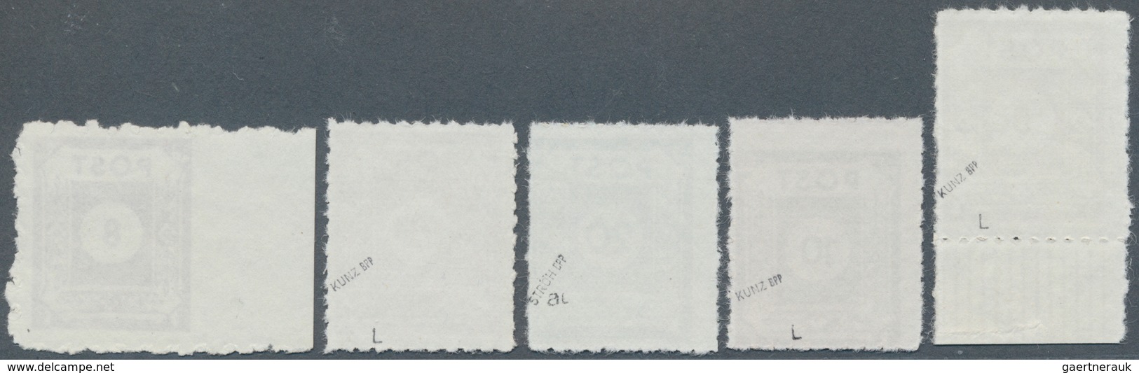 19889 Sowjetische Zone - Ost-Sachsen: 1945, Ziffer 5 Pf, 10 Pf, 20 Pf Und 40 Pf Mit Nachträglichem, Unrege - Other & Unclassified