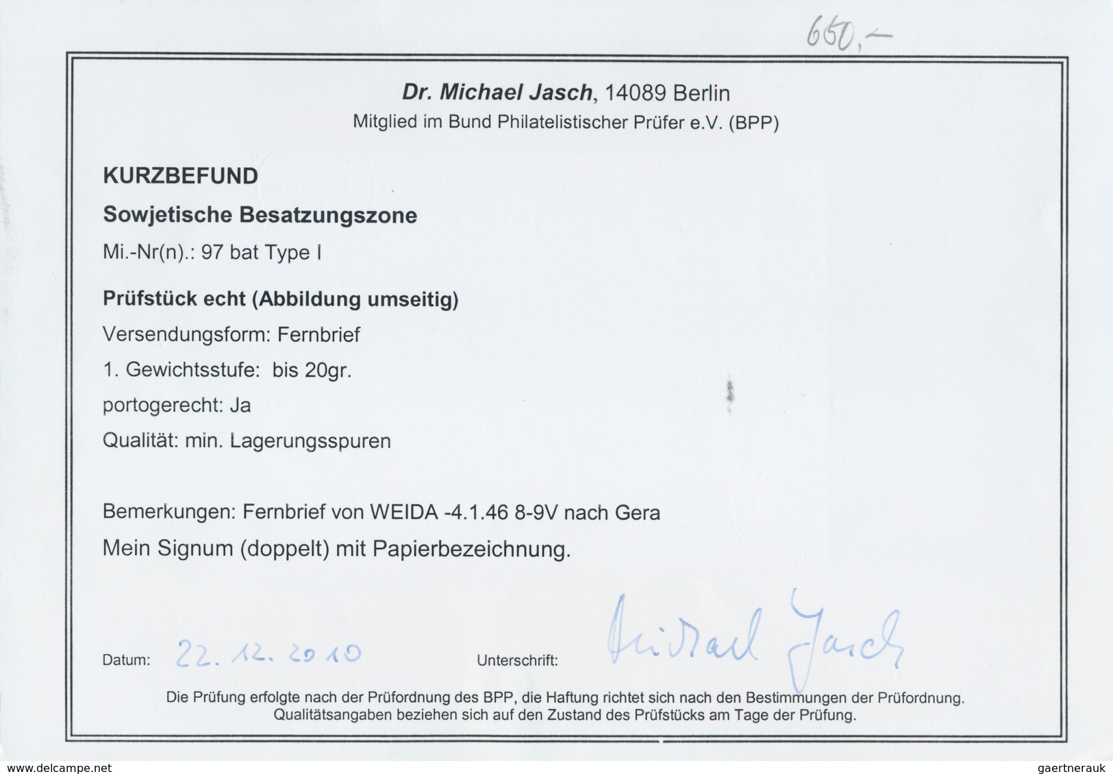 19976 Sowjetische Zone - Thüringen: 1945, 12 Pfg. Goethe Dunkelbräunlichrot (dunkelbraunrot Quarzend) Auf - Other & Unclassified