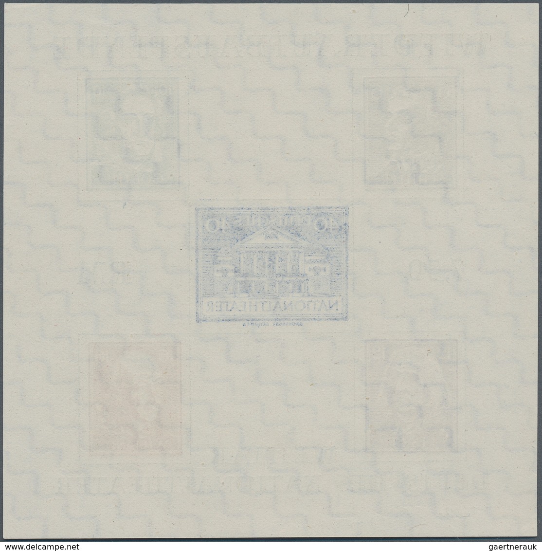 19995 Sowjetische Zone - Thüringen: 1946, Blockausgabe Zum Wiederaufbau Des Nationaltheaters Weimar Mit 5 - Other & Unclassified