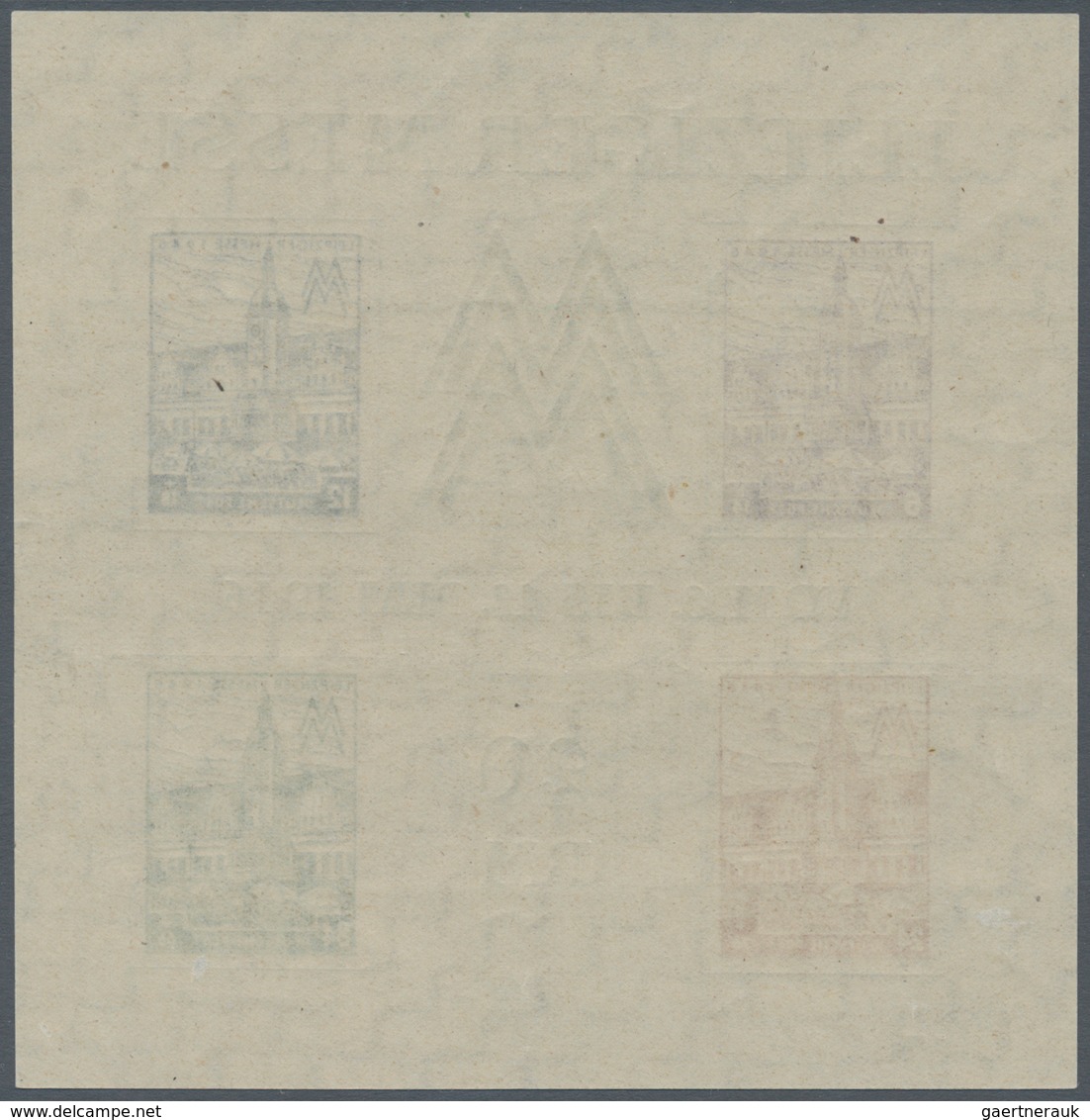 20100 Sowjetische Zone - West-Sachsen: 1946, 2 Postfrische Leipziger Messe-Block Ausgaben Bl. 5 X Type V, - Other & Unclassified