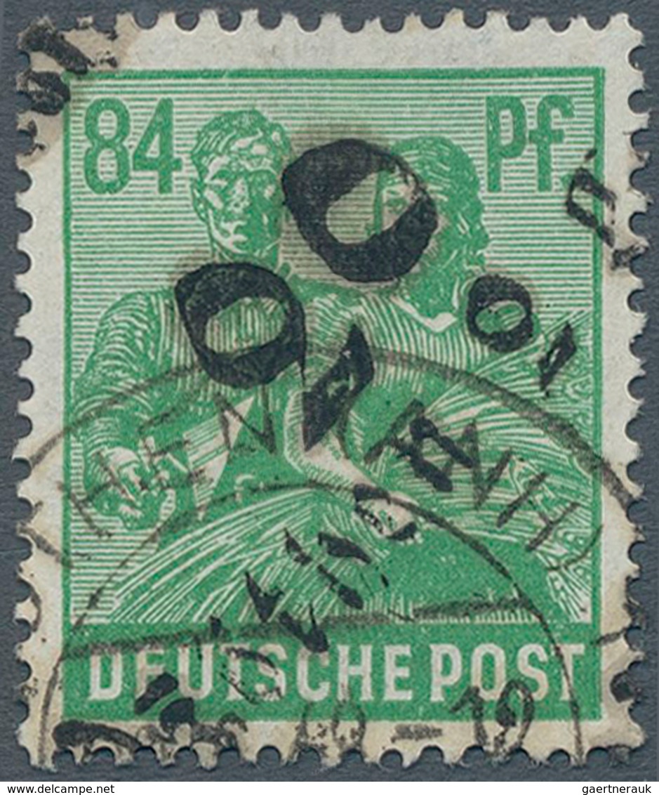 20122 Sowjetische Zone - Bezirkshandstempel - VI - Bez. 29/2° (Magdeburg): 1948, 84 Pfg. Arbeiter Mit Hand - Sonstige & Ohne Zuordnung
