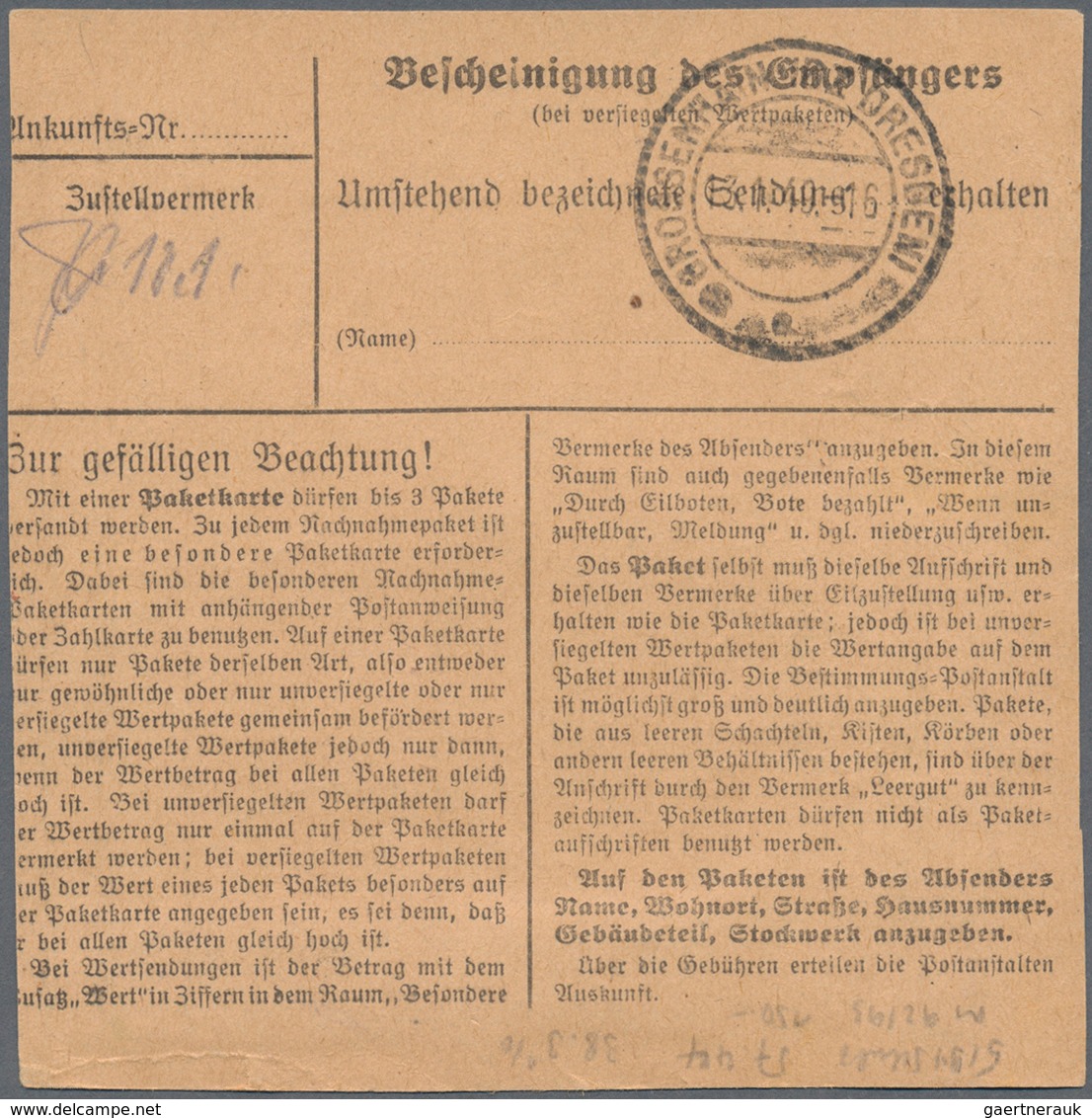 20149 Sowjetische Zone - Allgemeine Ausgaben: 1948, 45 Pfg SBZ-Aufdruck Im Senkr. Paar Als Seltene MeF Auf - Other & Unclassified