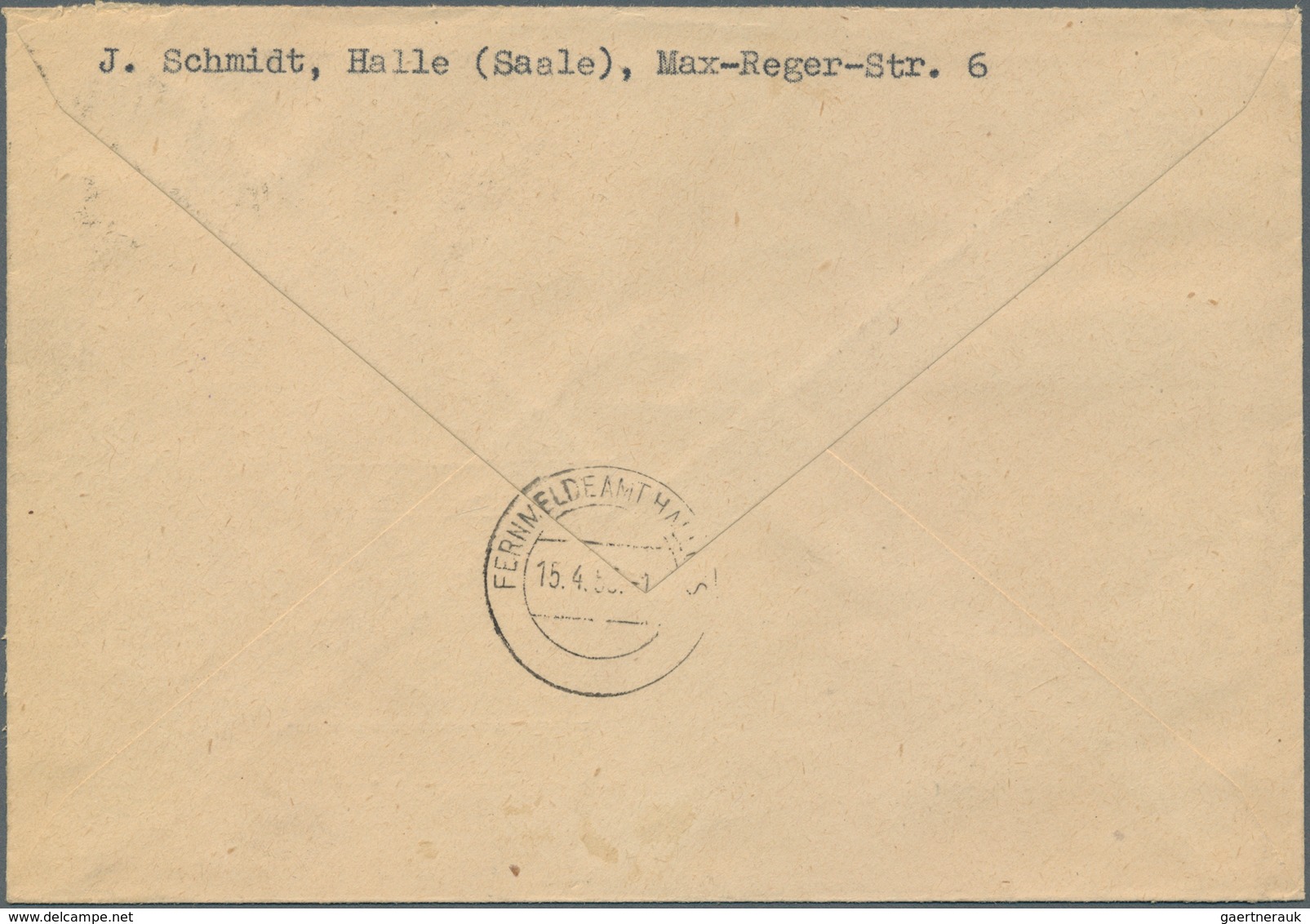 20225 DDR: 1954, 80 Pfg. Köpfe II Mit Lacküberzug Auf überfrankiertem Orts-Einschreibe- Eilbrief Der 1. Ge - Other & Unclassified