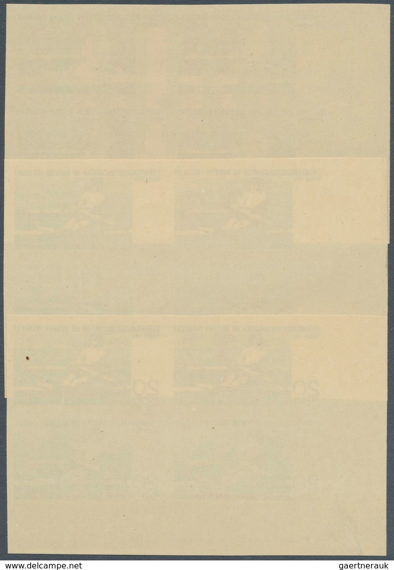 20294 DDR: 1968, Ruder-Europameisterschaften Der Frauen In Berlin 20 Pf. 'Ruderin' In 3 Verschiedenen Unge - Other & Unclassified