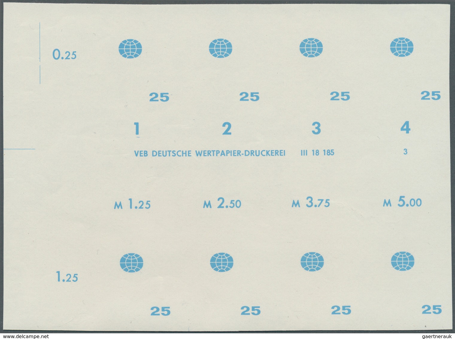 20297 DDR: 1968, Weltfestspiele Der Jugend Und Studenten In Sofia 25 Pf. 'Emblem Der Weltfestspiele' In 6 - Other & Unclassified